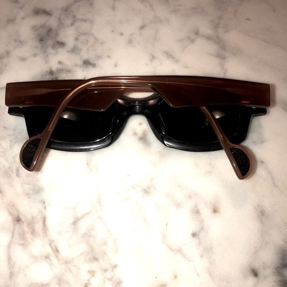 Rare Anne Et Valentin So Sweet 1203 Sunglasses Brown Black & Opaque Grey Vintage - Picture 3 of 11